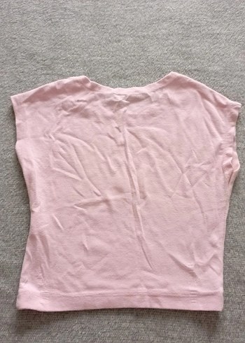 Pembe Kısa Kollu crop - Görsel 2