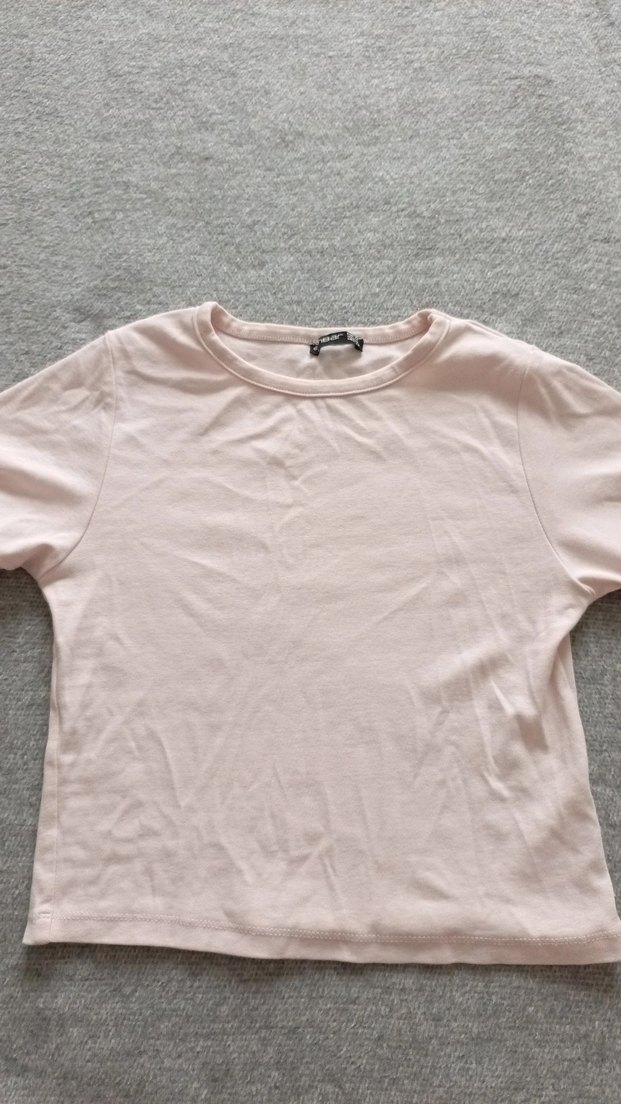 Pembe Kısa Kollu crop - Görsel 3