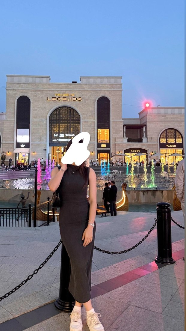 Gri Yüksek Yakalı Midi Triko Elbise - Görsel 2