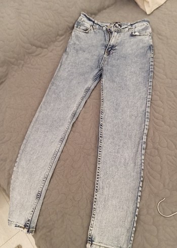 Gri Midi Boy Kadın Denim Pantolon