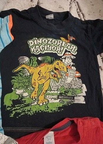 Gri Baskılı Erkek Çocuk Kısa Kollu Tişört - Görsel 4