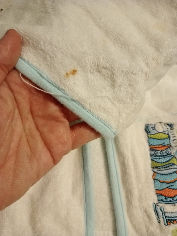 Kapüşonlu Erkek Çocuk Nakışlı Bornoz - Görsel 4