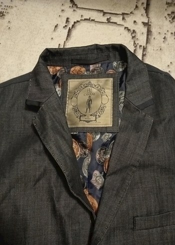 Gri Düğmeli Erkek Takım Ceketi - Görsel 4