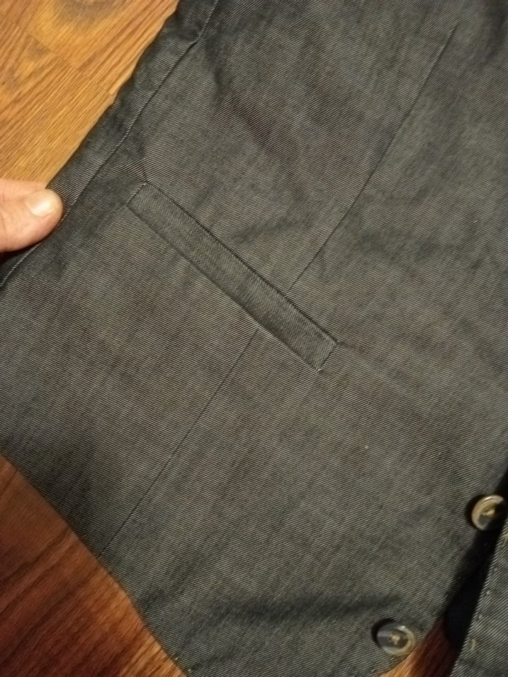 Gri Düğmeli Erkek Takım Ceketi - Görsel 2