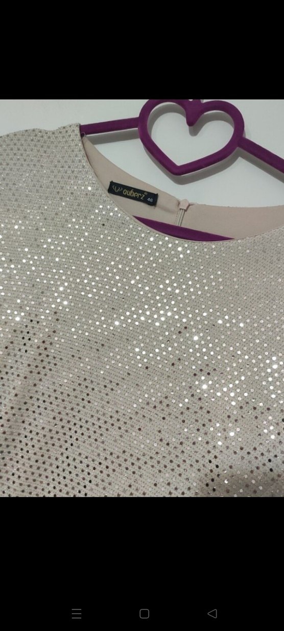 Uzun Kollu Drapeli Bej Abiye Elbise - Görsel 2