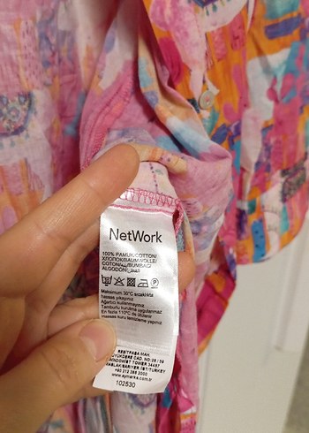 Batik Desenli Uzun Kollu Bohem Elbise - Görsel 4