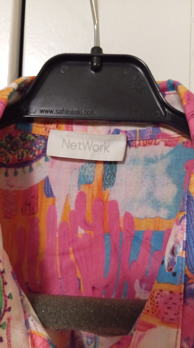 Batik Desenli Uzun Kollu Bohem Elbise - Görsel 2