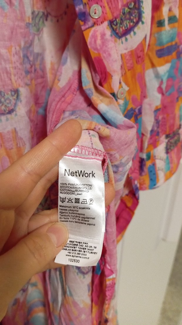 Batik Desenli Uzun Kollu Bohem Elbise - Görsel 4