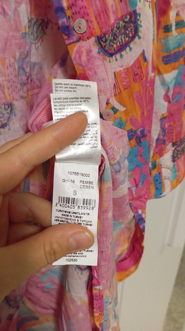 Batik Desenli Uzun Kollu Bohem Elbise - Görsel 5