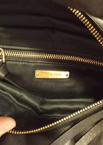 Kemer Detaylı Siyah Deri Kadın Çanta - Görsel 3