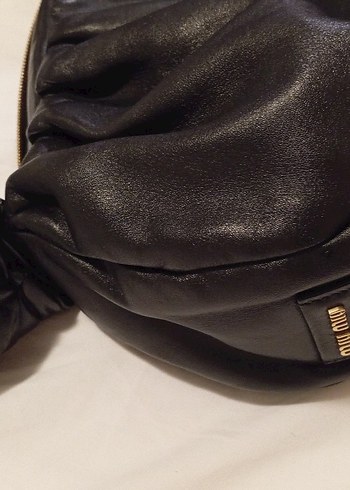 Kemer Detaylı Siyah Deri Kadın Çanta - Görsel 6