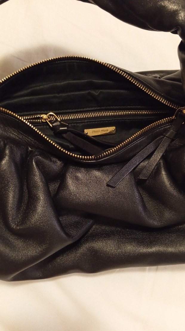 Kemer Detaylı Siyah Deri Kadın Çanta - Görsel 4