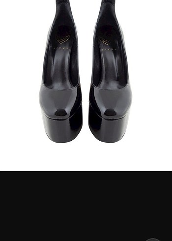 Kadın Siyah Platform Topuklu Bantlı Stiletto - Görsel 2