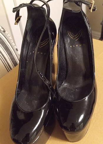 Kadın Siyah Platform Topuklu Bantlı Stiletto - Görsel 5