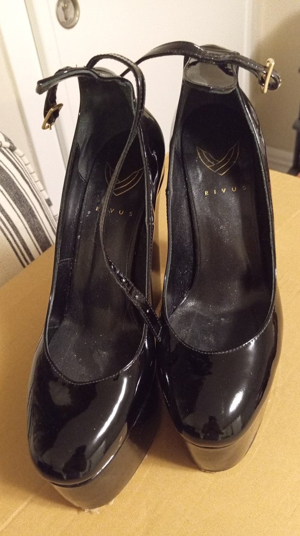 Kadın Siyah Platform Topuklu Bantlı Stiletto - Görsel 5