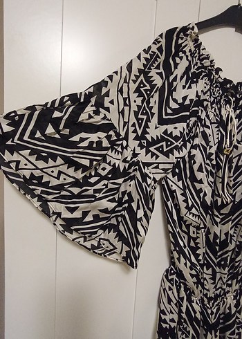 Bohem Desenli Salaş Hamile Tunik - Görsel 4