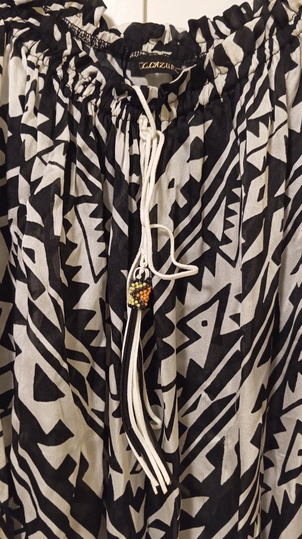 Bohem Desenli Salaş Hamile Tunik - Görsel 3