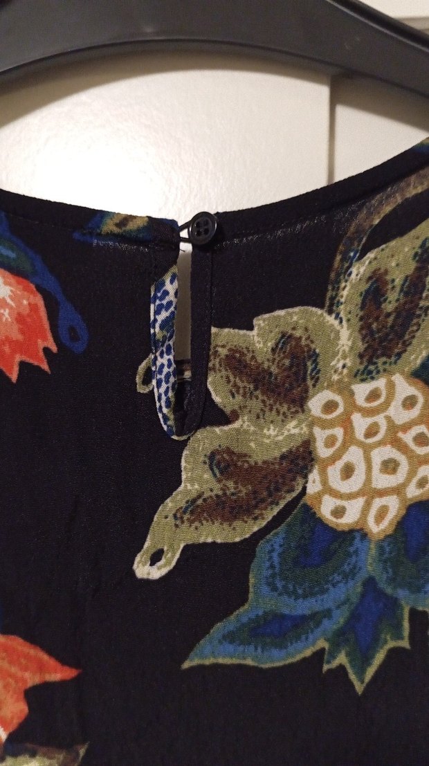 Çiçek Desenli Uzun Bohem Elbise - Görsel 3