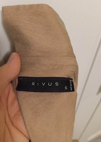 Bej Kadın Uzun Keten Elbise - Görsel 5