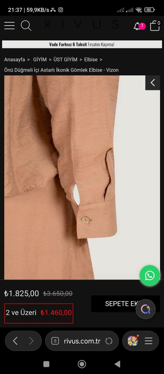 Bej Kadın Uzun Keten Elbise - Görsel 3