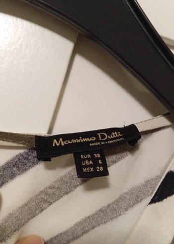 Bej Zebra Desenli Uzun Keten Elbise - Görsel 2