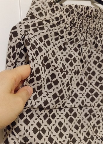 Kadın Kahverengi Pamuklu Bol Kesim Pantolon - Görsel 4