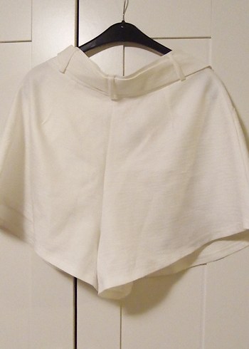 Beyaz Pamuklu Kemerli Kız Eteği - Görsel 2