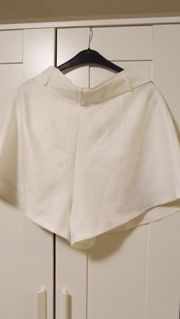 Beyaz Pamuklu Kemerli Kız Eteği - Görsel 2