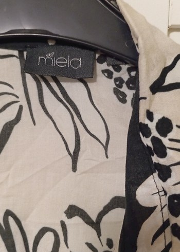 Bej Bohem Uzun Kollu Keten Gömlek - Görsel 2