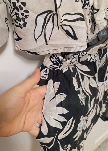 Bej Bohem Uzun Kollu Keten Gömlek - Görsel 5