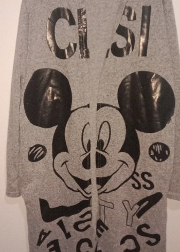s Beden Gri Kapüşonlu Uzun Kollu Kadın Sweatshirt