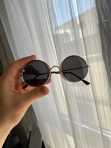 Altin rayban john lennon yuvarlak gozluk