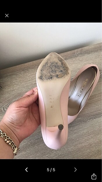 40 Beden ten rengi Renk Pudra stiletto