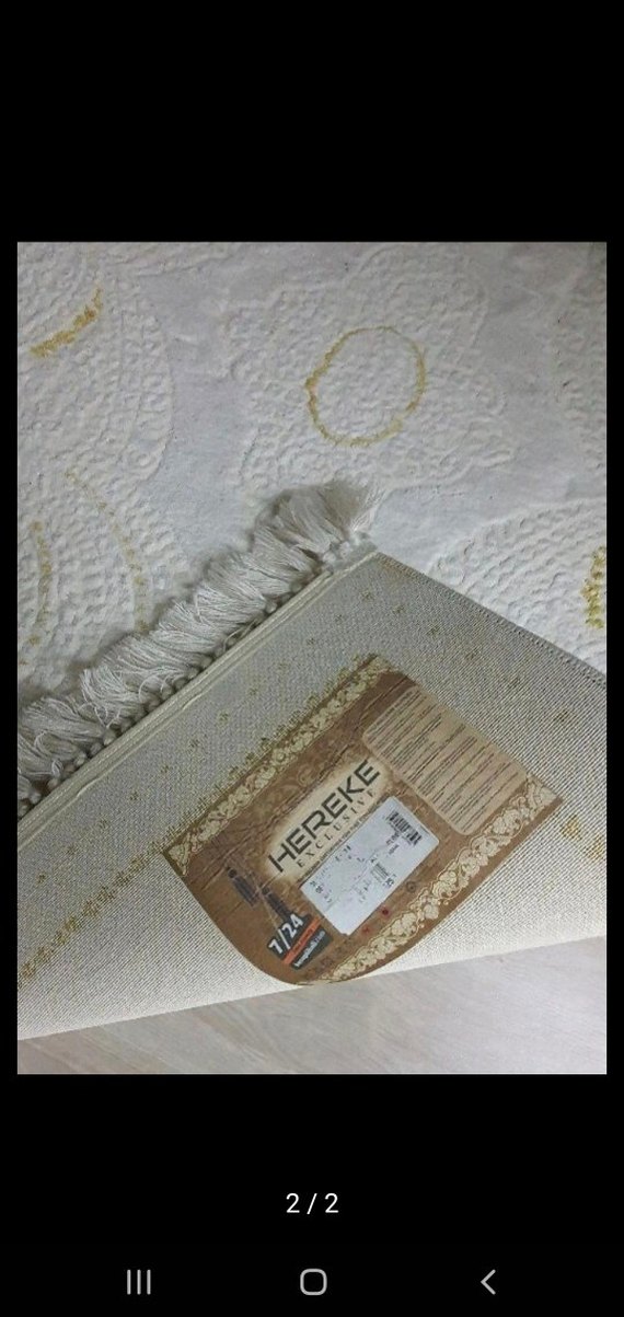 Pamuk 100×200 cm Yolluk 2 m2 metre Halı - Görsel 2