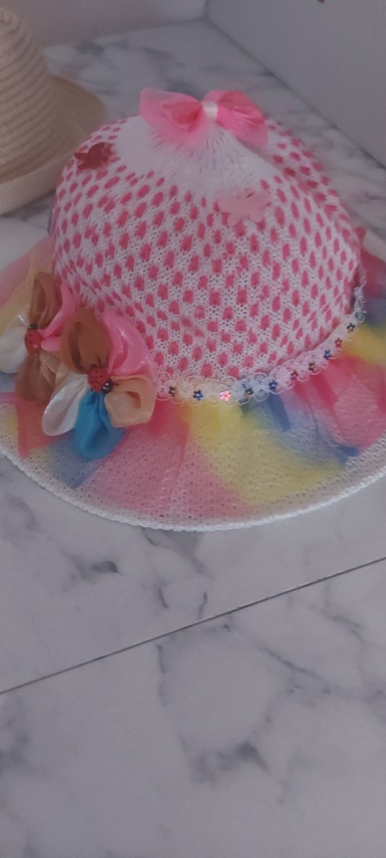 Renkli Fırfırlı Bohem Çocuk Şapkası - Görsel 2