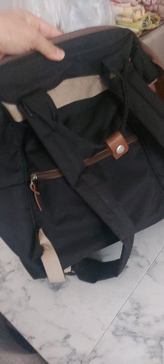 Siyah Baskılı Bebek Çantası - Görsel 3