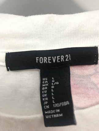 Forever 21 çiçekli kısa bluz