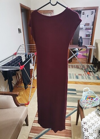 Bordo elbise