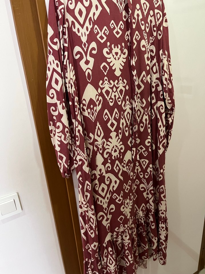 Uzun geniş kalıp tesettür elbise - Görsel 2