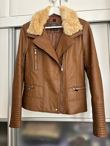 Bershka ,XL , suni deri ceket,