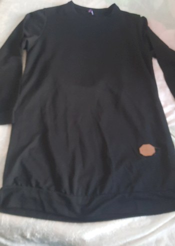 Siyah Uzun Kollu Hamile Tunik - Görsel 2