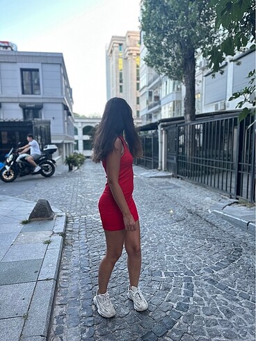 s Beden kırmızı Renk Zara Kırmızı Triko Elbise