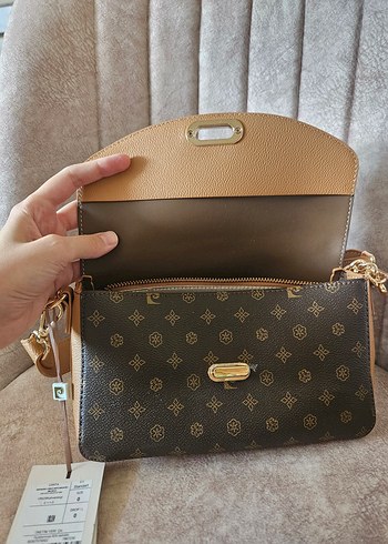 Zincir Detaylı Kahverengi Kadın Deri Omuz Çantası - Görsel 7