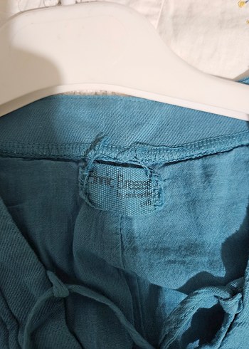 Nakışlı Düğmeli Turkuaz Uzun Kollu Bohem Tunik - Görsel 6