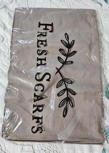 Fresh Scarf pamuk viskon taş rengi şal