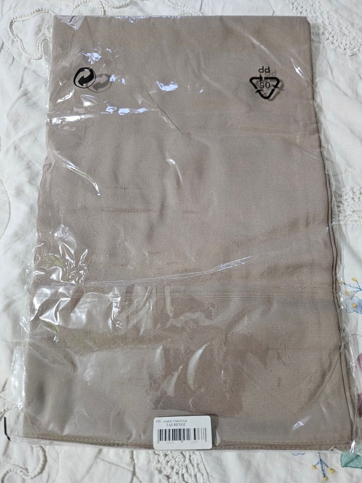 Fresh Scarf pamuk viskon taş rengi şal - Görsel 2