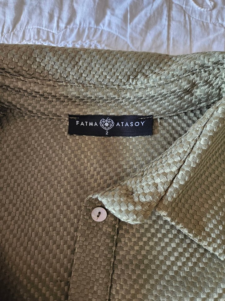 Fatma Atasoy Yeşil Gömlek tunik - Görsel 4