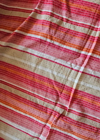 Pembe Bağlamalı Batik Bohem Kadın Bluz - Görsel 5