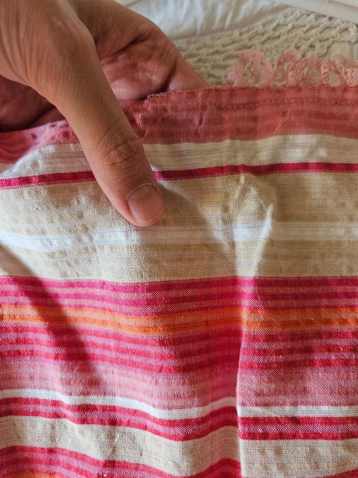 Pembe Bağlamalı Batik Bohem Kadın Bluz - Görsel 4