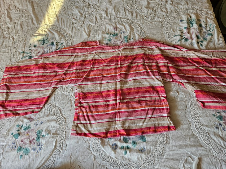 Pembe Bağlamalı Batik Bohem Kadın Bluz - Görsel 2